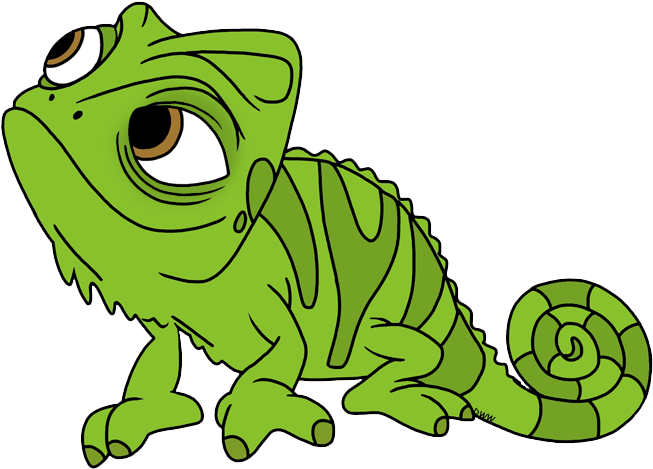 Chameleon Clipart Pascal - Tangled Clip Art Pascal (660x477)