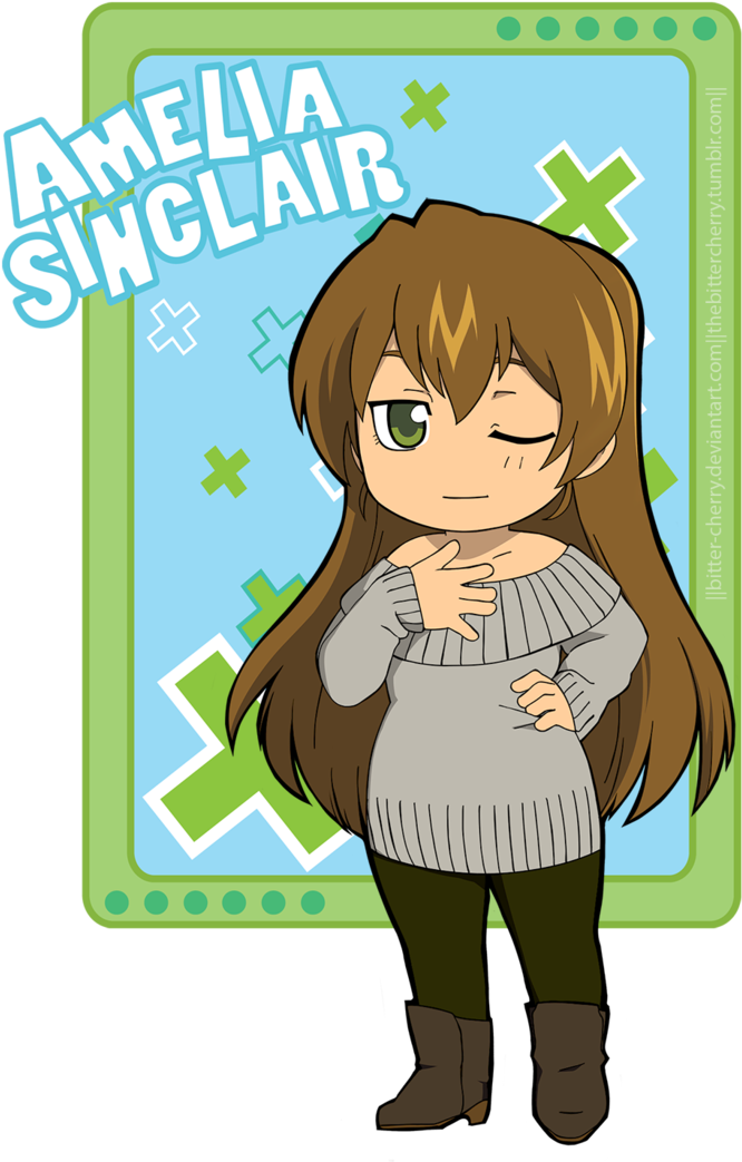 Amelia Sinclair Sticker By Bitter-cherry - Bitter Cherry (730x1095)