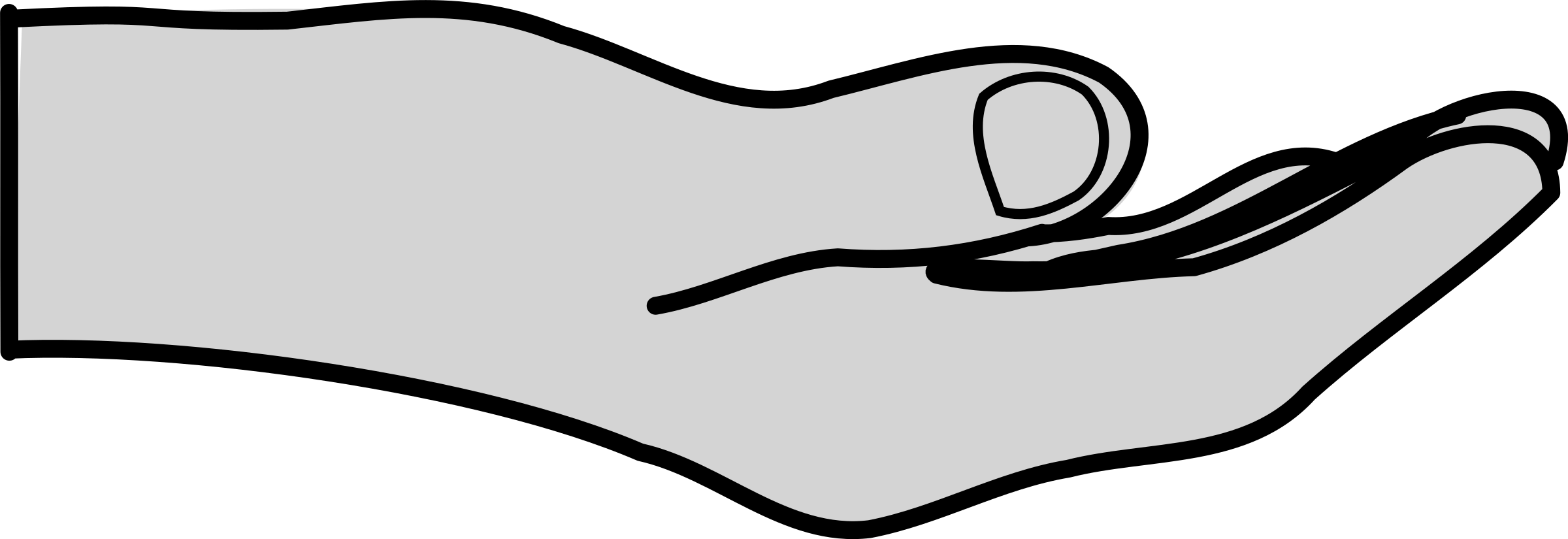 Hand Vector (2400x825)