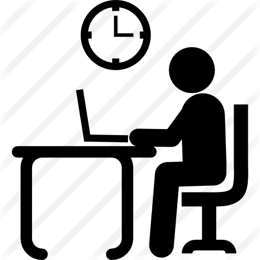 Man On Laptop Icon (512x512)