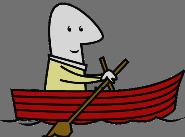 Row A Boat Clipart (599x445)