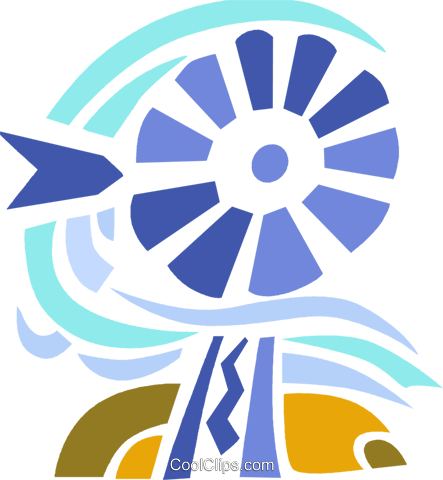 Farm Windmill - Metal (443x480)