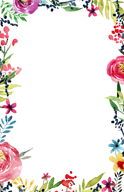 Plant Border Transparent Background - Flower Border Transparent Background (400x618)