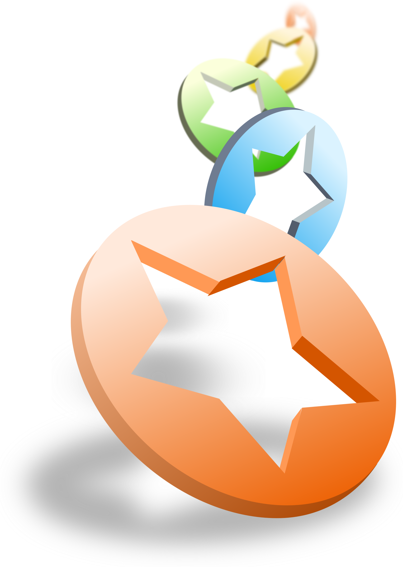 Stars - Clip Art (1740x2400)