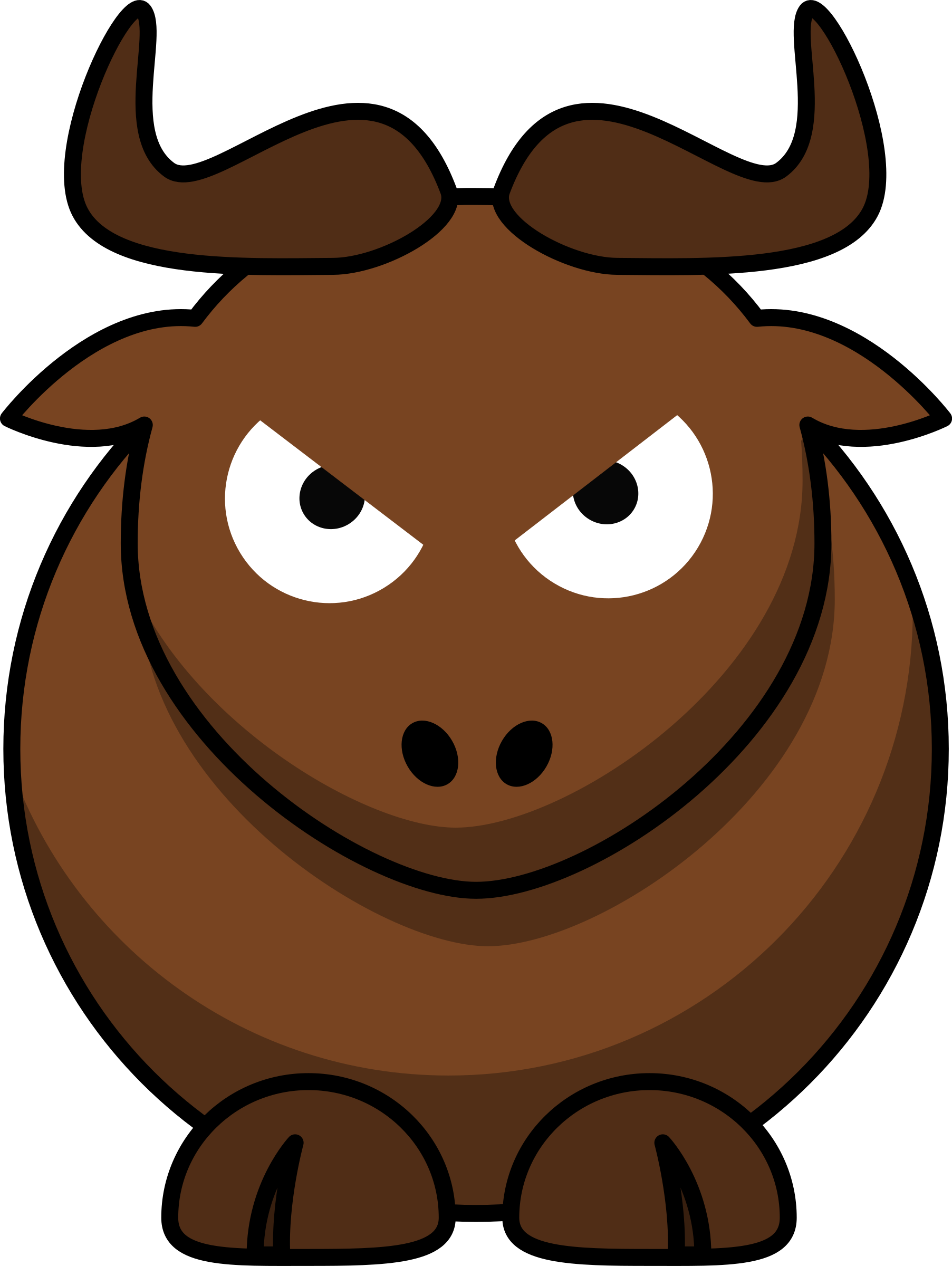 Bull Clipart (1805x2400)