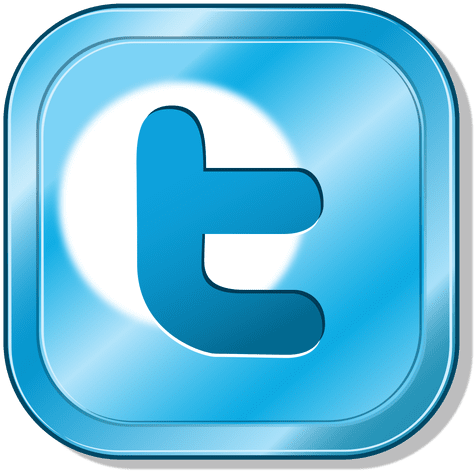 Twitter Metallic Button Transparent Png - Button (512x512)