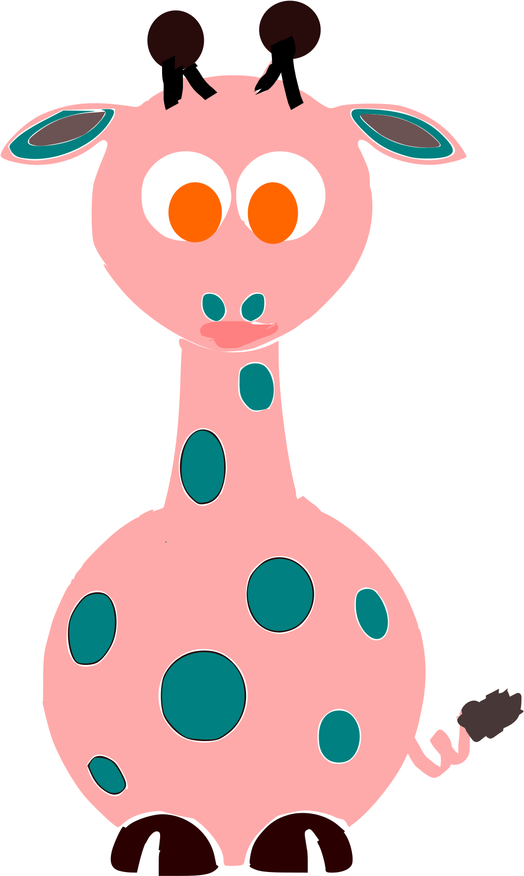 Girafa - Cartoon (1697x2400)