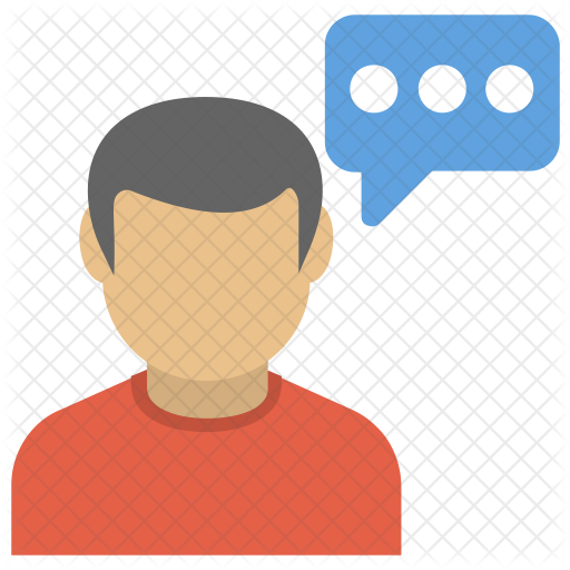 Man Icon - Speech (512x512)