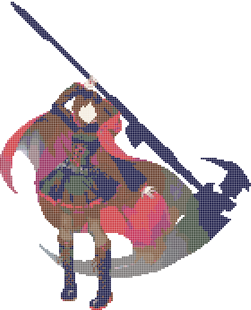 Ruby Pixel Art By Nekomanhd - Rwby Ruby Pixel Art (804x993)