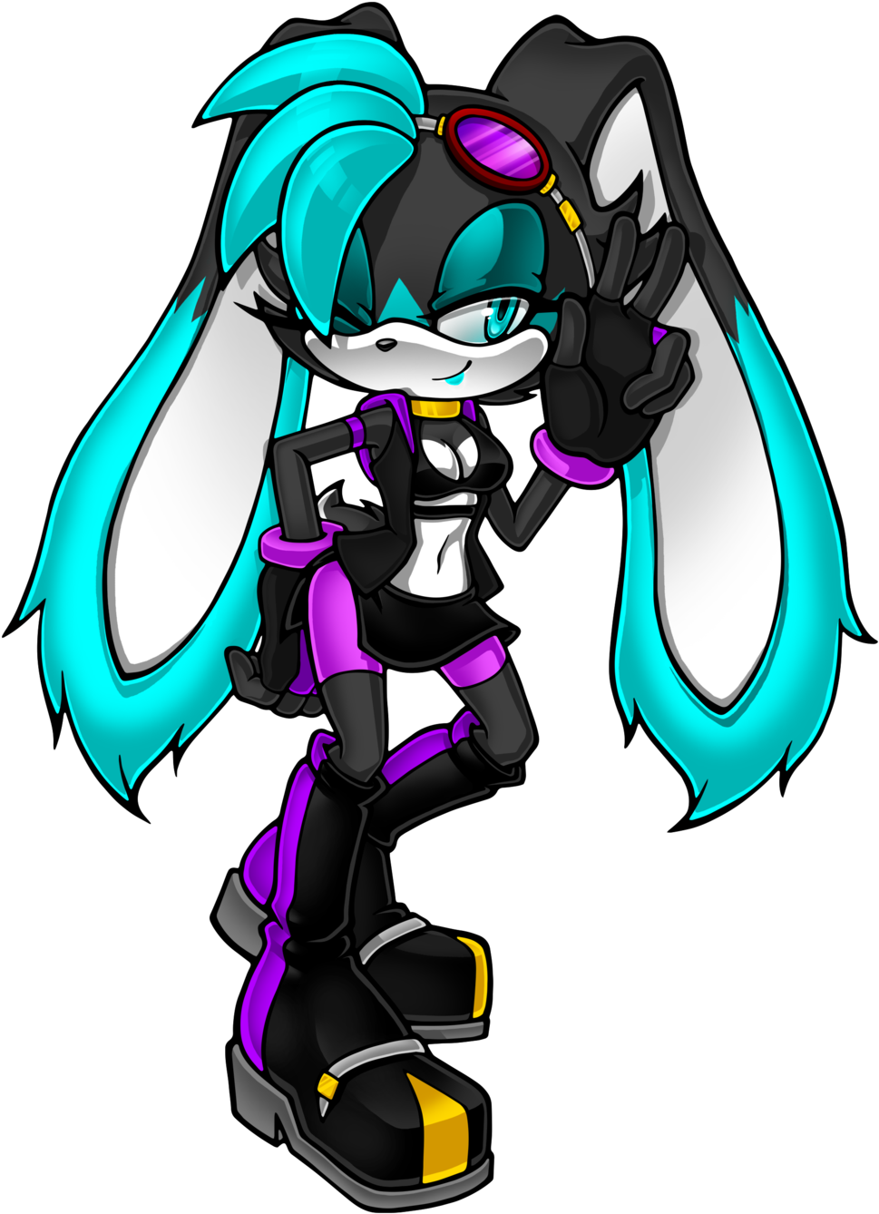 Agate The Rabbit By Ayleenseraph - Cartoon (1024x1393)