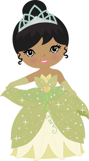 A Princesa E O Sapo - Desenho De Princesa Negra (286x513)