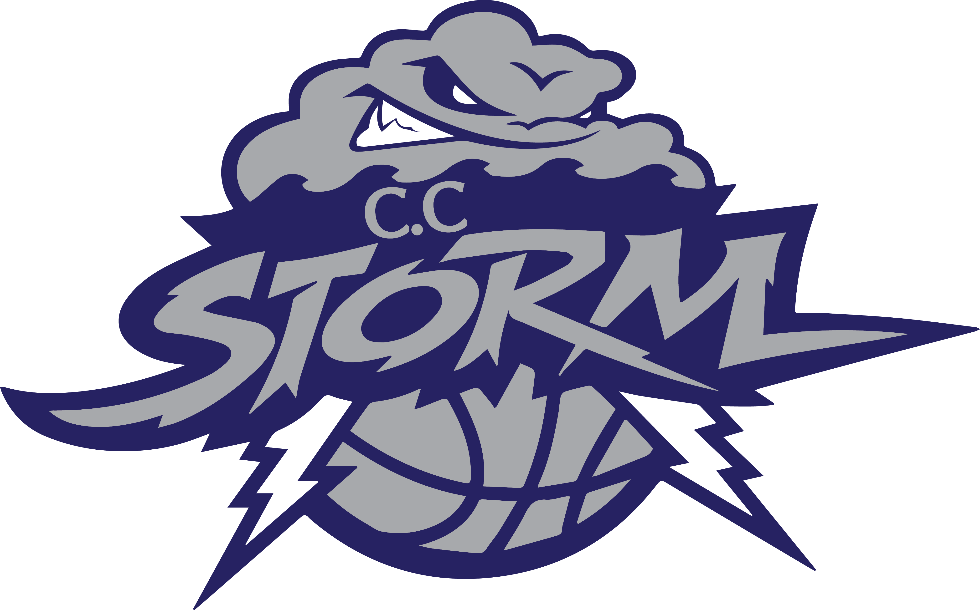 Storm Clipart Tunder - Lightning (4110x2560)