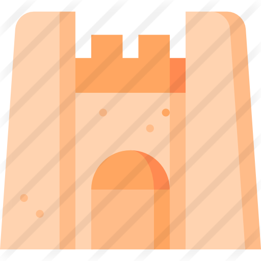 Sand Castle - Illustration (512x512)