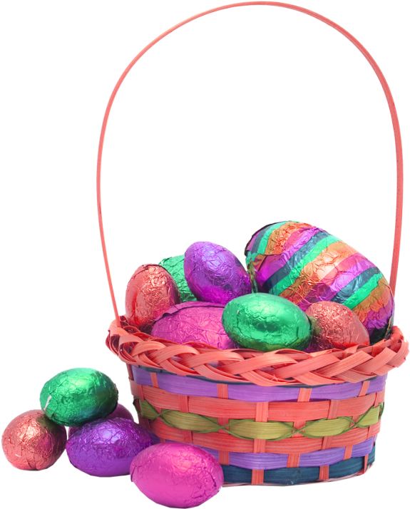Easter Egg Basket Transparent Background Image Easter - Easter Egg (623x771)