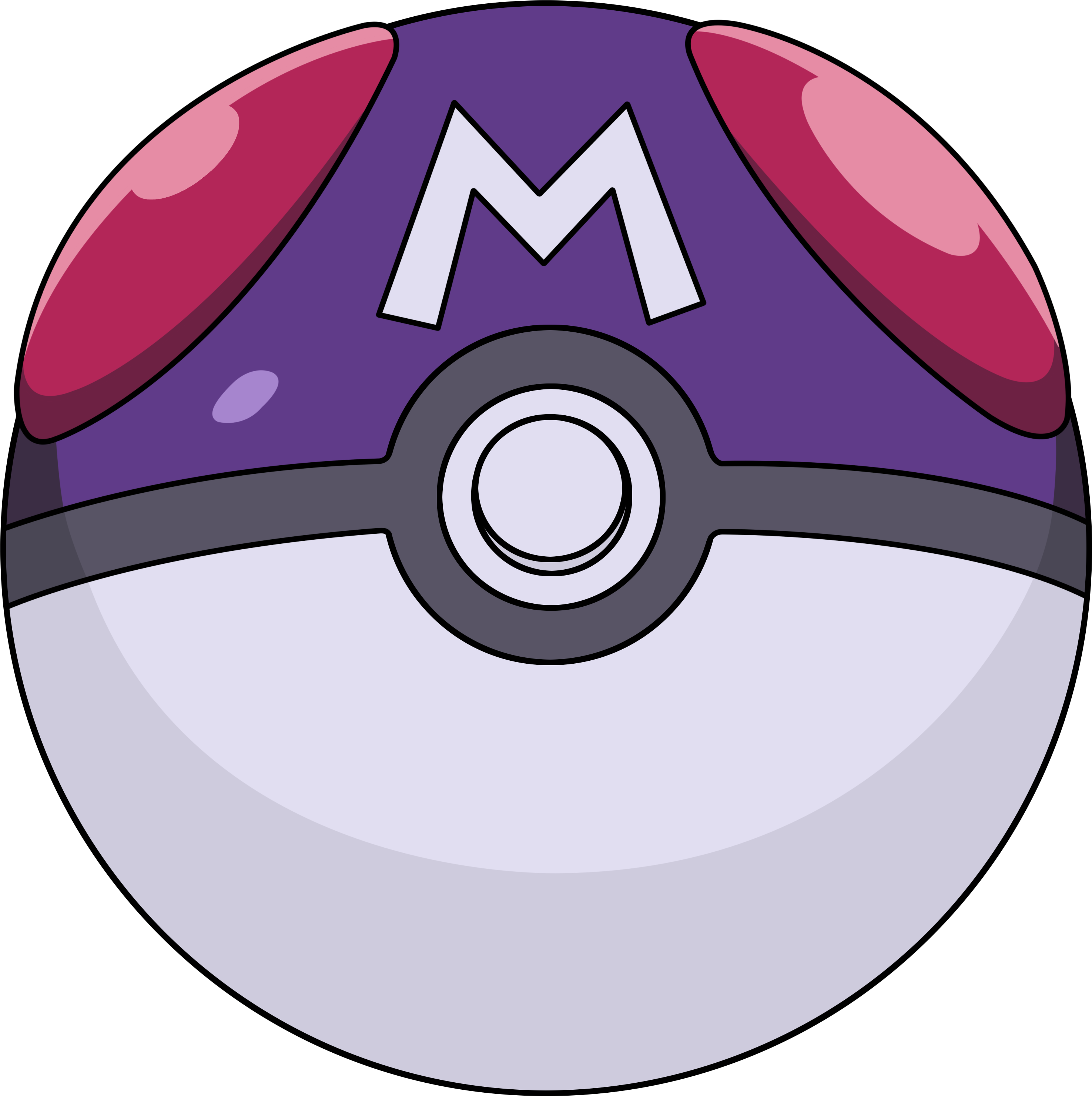Master Ball By Adfpf1 - Ash Throw Master Ball (3041x3000)