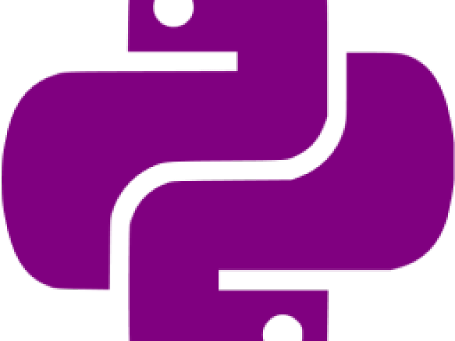 Python Logo Clipart Purple - Python Logo Clipart Purple (640x480)