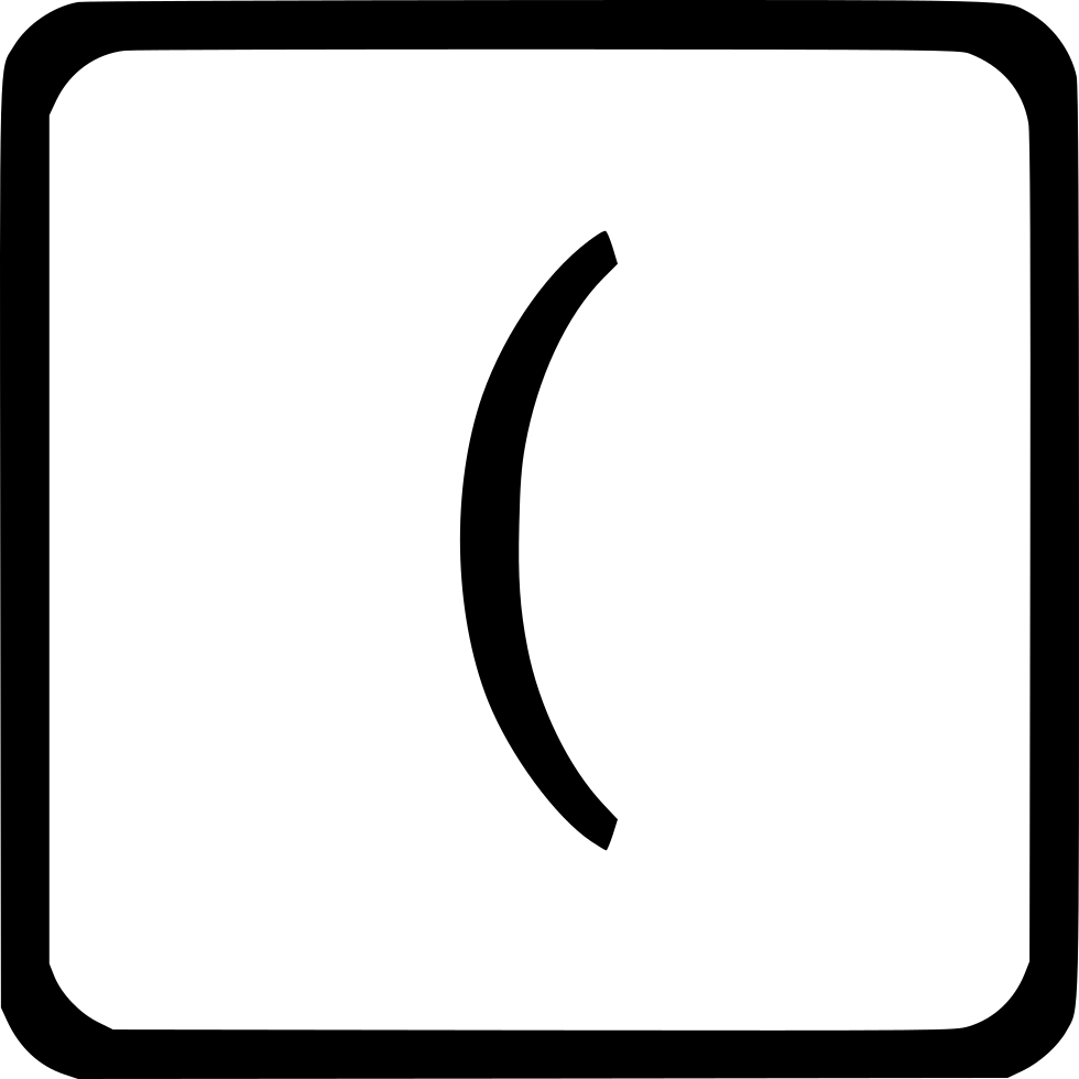 Left Math Bracket Latin Keyboard Comments - Computer Program (1600x1600)