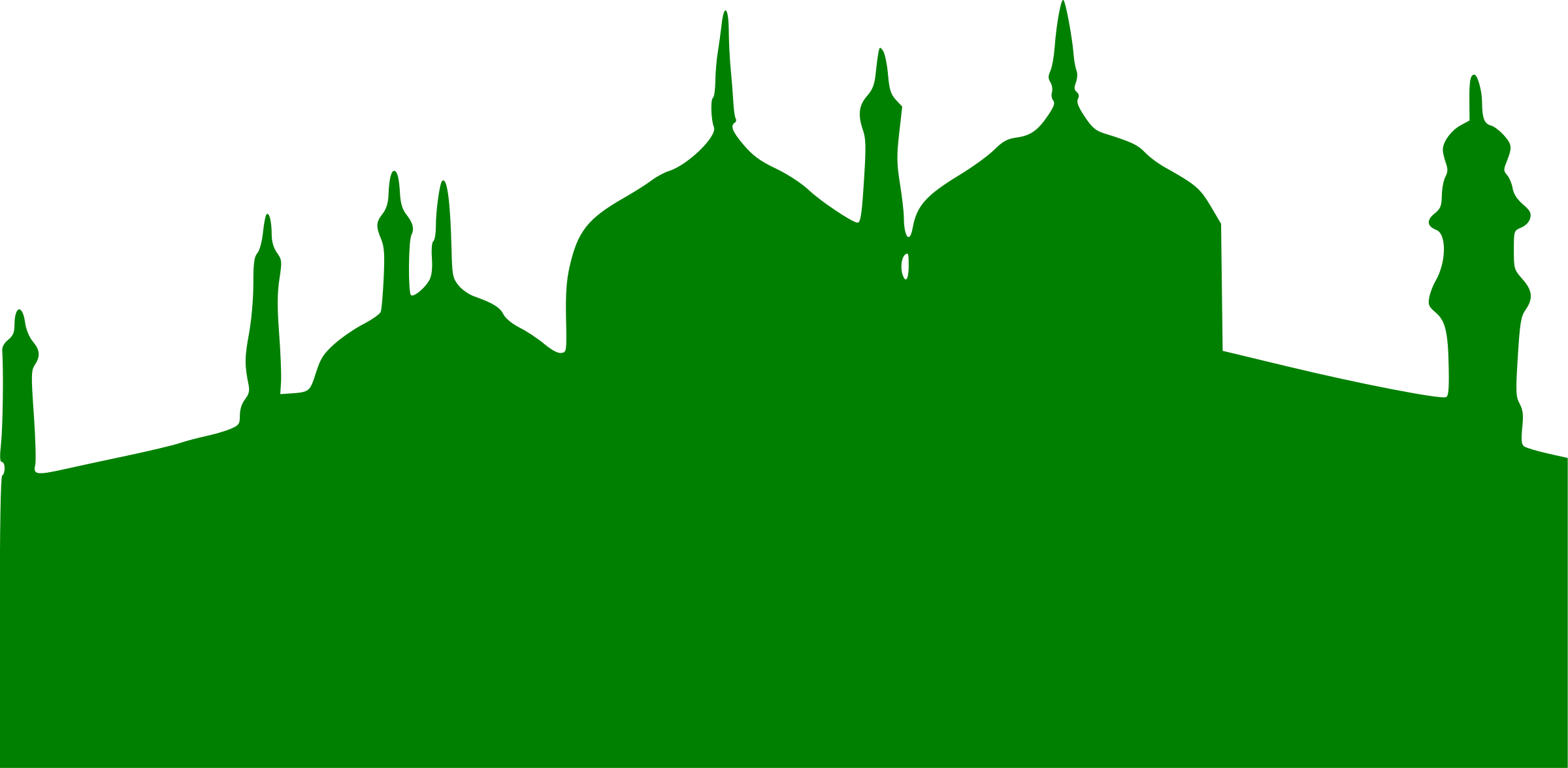 Clipart - Black And White Mosque (2400x1176)