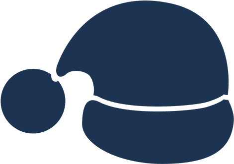 Santa Hat Silhouette Icon - Transparency (512x512)