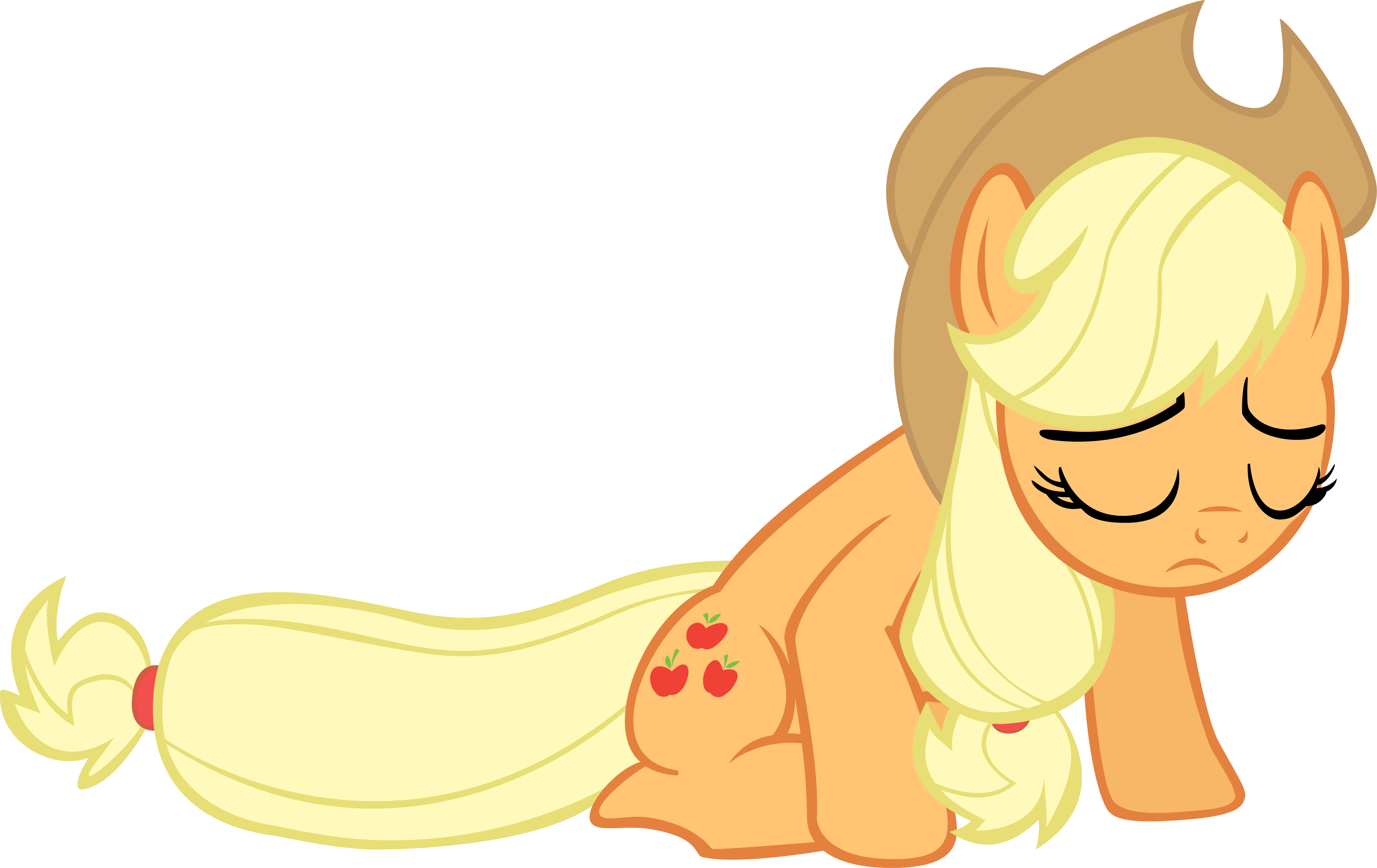 Mrnickster - Mlp Apple Jack Sad (3954x2494)