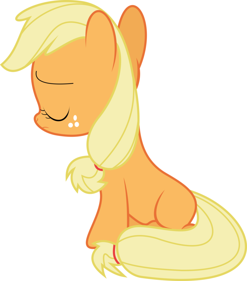 Sad Filly Applejack - Аниме Манекены В Полный Рост Вк (837x954)