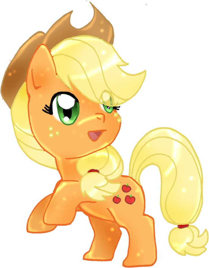Applejack Chibi By Kristyd - Cartoon (828x965)