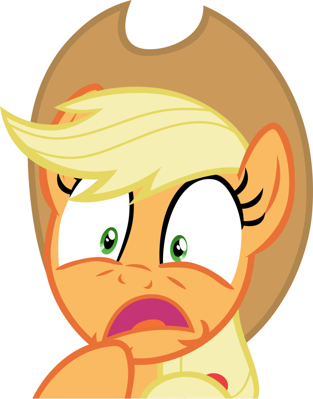 Yikes By Firestorm-can - Applejack Surprised (1024x1304)