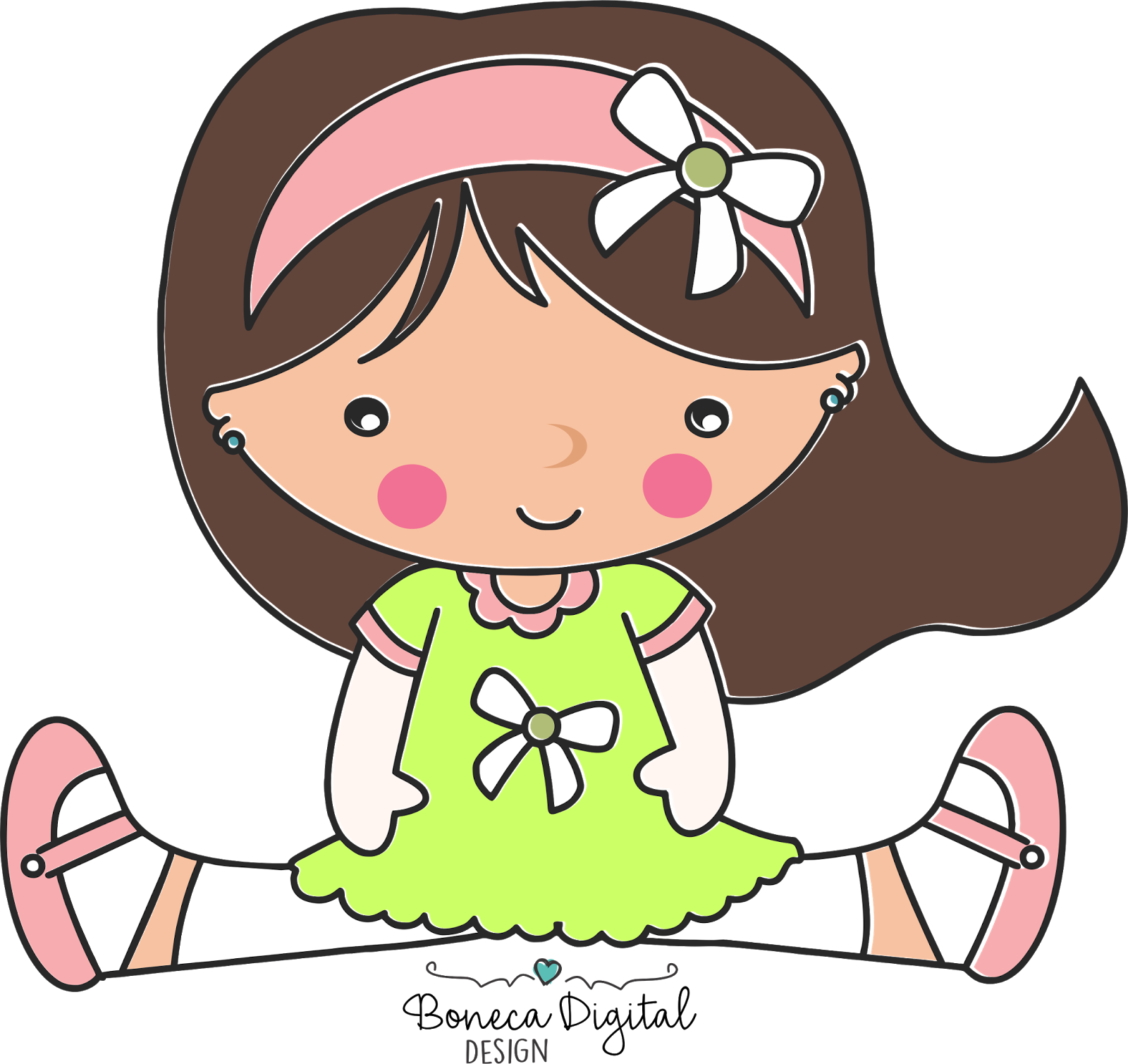 Boneca Digital Cute Free - Boneca Cute (1600x1509)