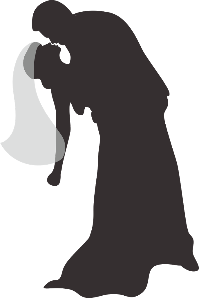 Desenho De Noivinhos Para Convite - Drawing (686x1024)