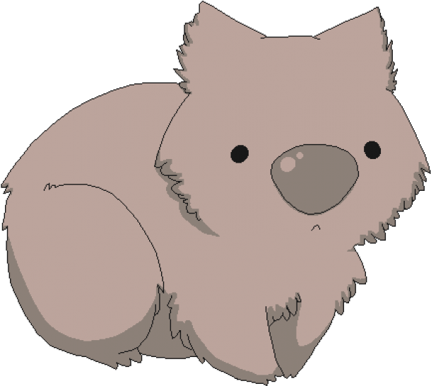 Learn More At - Wombat Drawing (670x601)