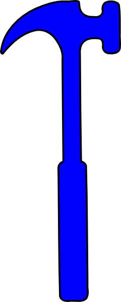 Blue Hammer Clipart (240x599)