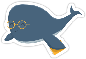 Whale Redbubble Sticker - Whale (375x360)