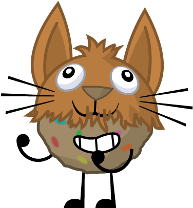 Funfetti Cookie - Cartoon (382x500)