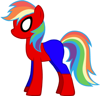 Rainbow Spiderman By Applejack321 - Rainbow Dash (830x650)