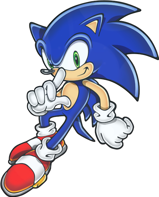 Graphics Sonic The Hedgehog - Sonic Mega Collection Sonic (576x704)