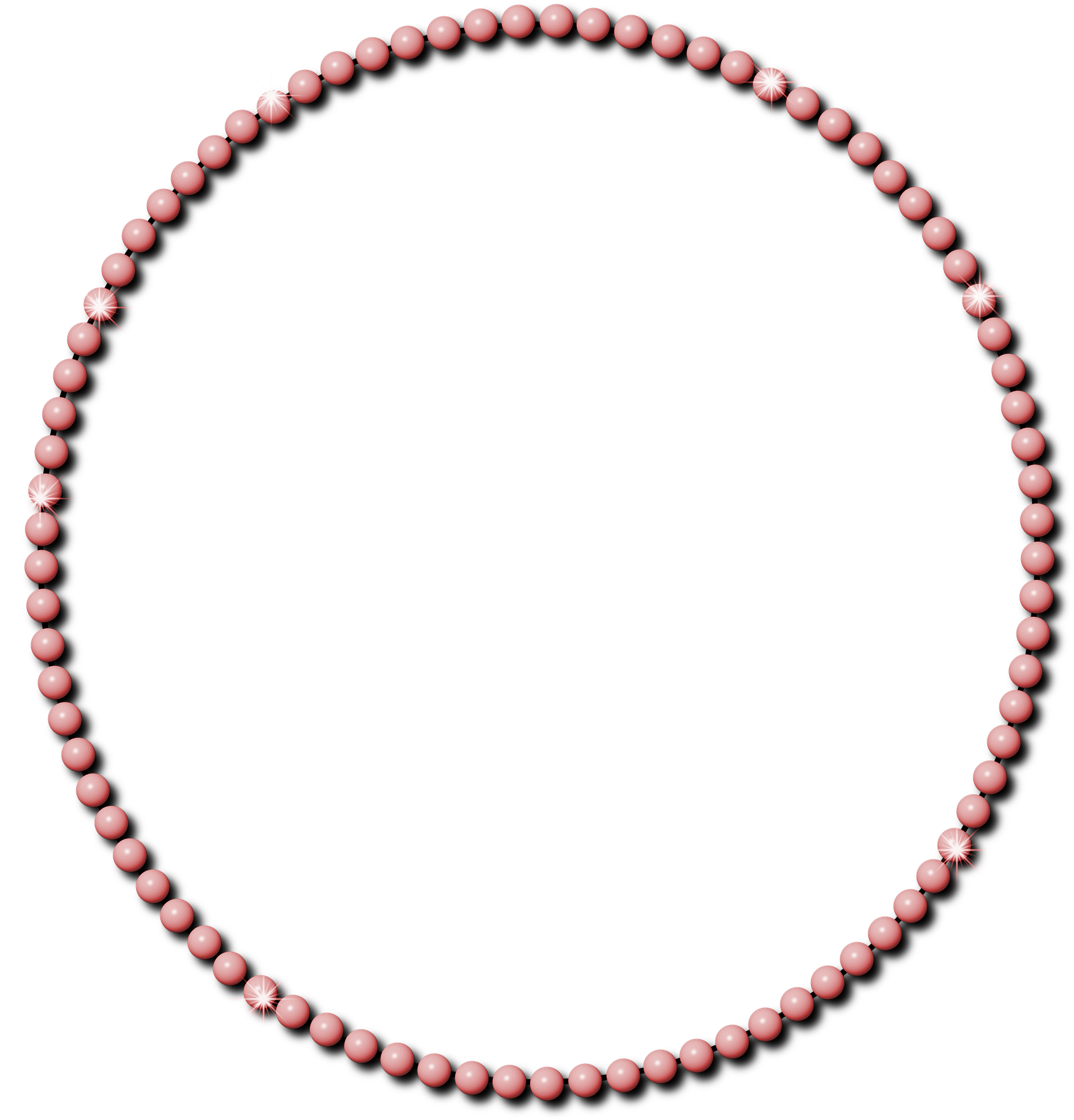 Clip Art - Exotic Beads Medium-size 8.5x7.5mm Bone Color Monomer (2000x2000)