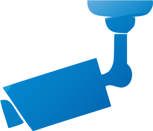 Web 2 Blue Security Camera 4 Icon - Security Camera Logo Orange Png (512x512)