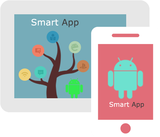 Android Banner Right - Illustration (564x477)