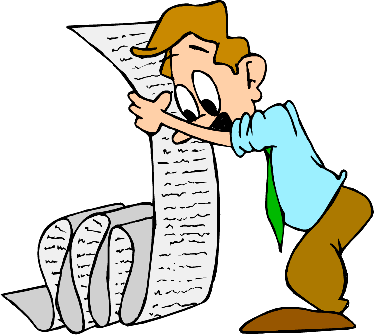 Clearly, Being Prepared And Organized Makes A Difference, - Cartoon Making A List (750x674)