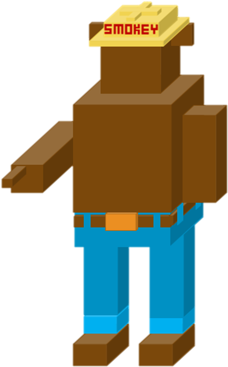 Smokey The Bear - Cartoon (525x769)