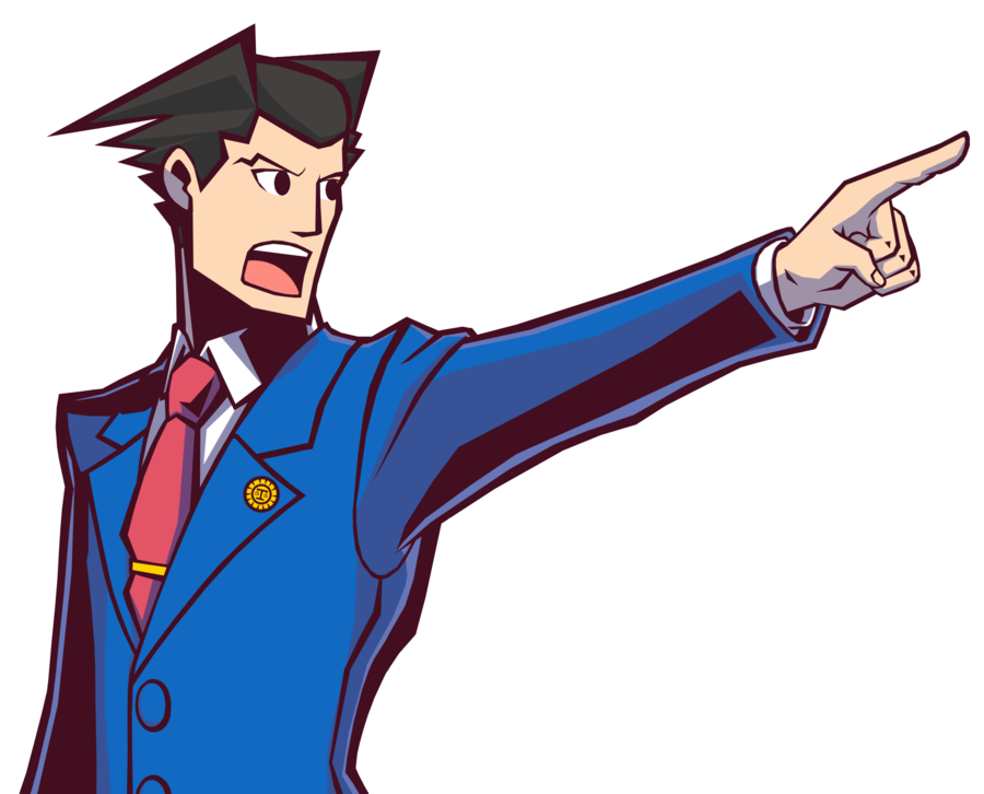 Hd Clipart Arabesque91 240 34 Phoenix Wright 192kb - Phoenix Wright Objection Pose (900x726)