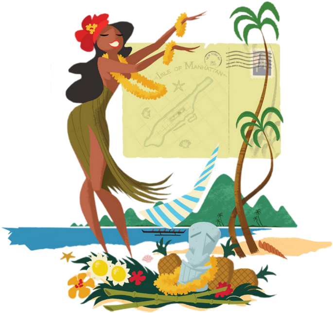 Tropical Hula Dance - Hula (698x660)