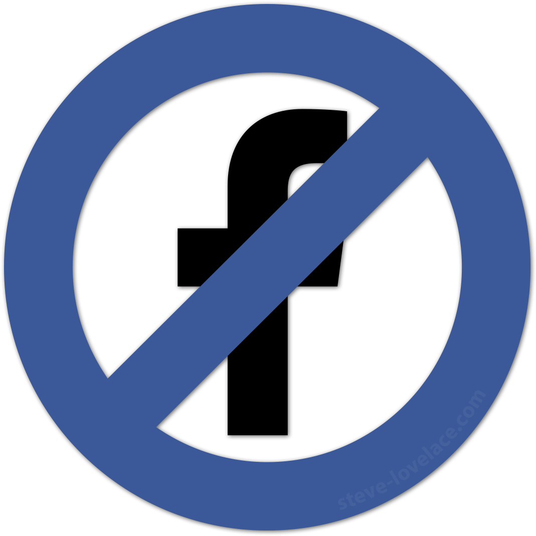 No Facebook - Circle (1200x1200)