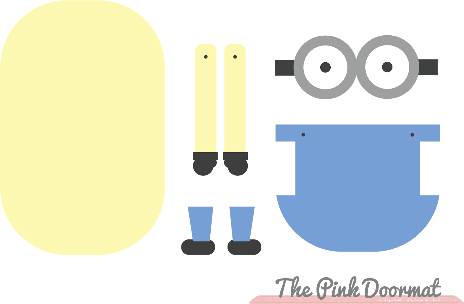 Minon Pattern - Make A Minion Template (1600x1059)