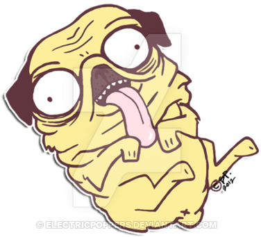 Tane Pug - Doodle Pug (400x363)