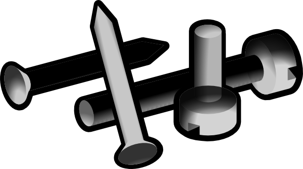 Nails Clipart Screw - Screw (600x336)