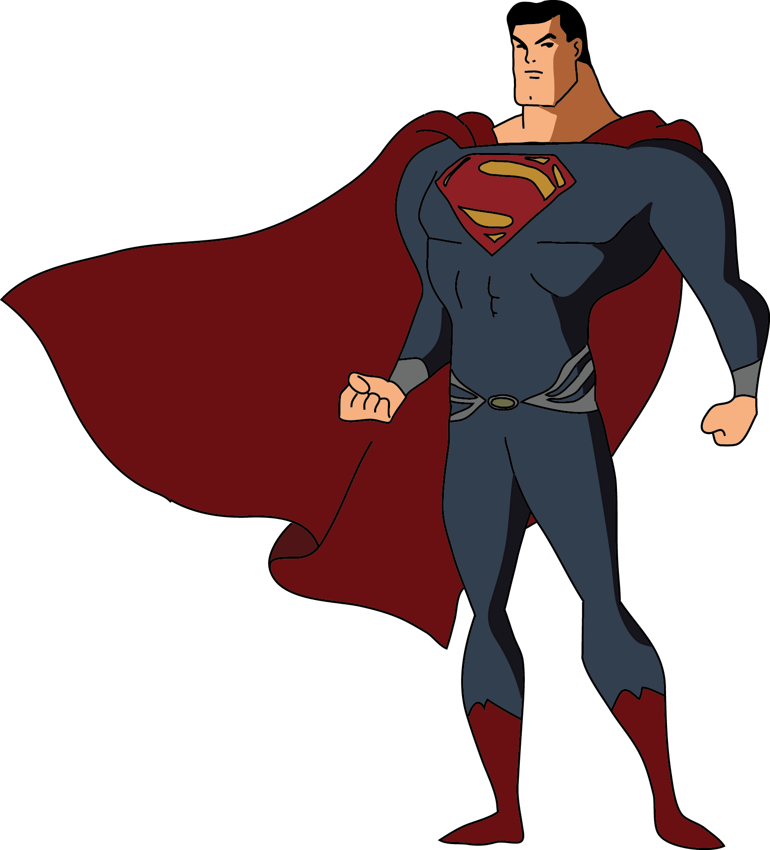 Time Changes Things - Superman Png (1570x1733)