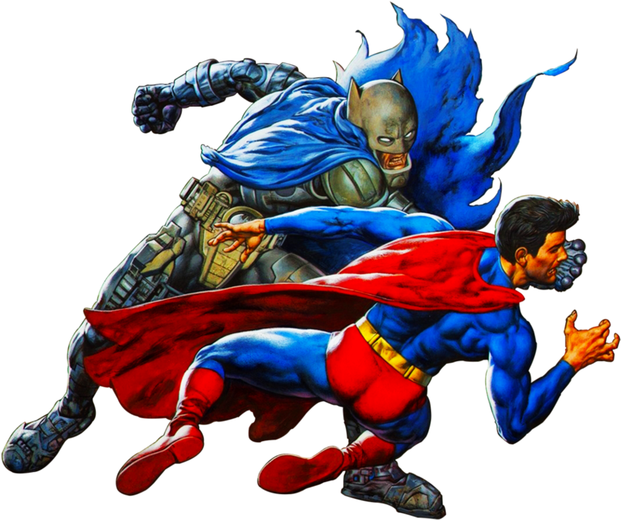 Batman-superman By Bobhertley - Superman (973x822)