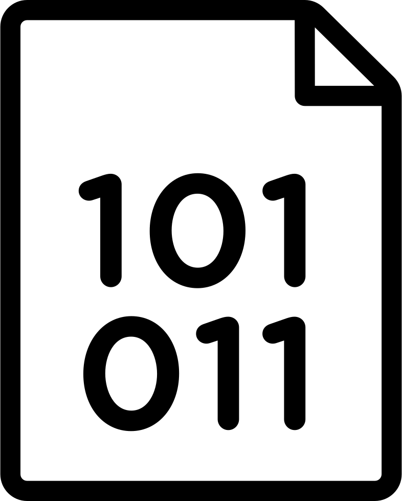 Computer Icons Binary File Clip Art - Icon (786x980)