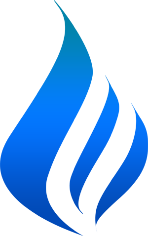 Mfs Heating - Blue Fire Clip Art (300x478)